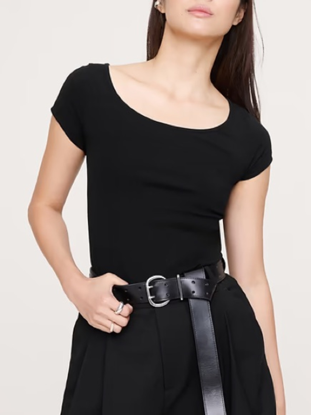 BR Refined Scoop-Neck T-Shirt